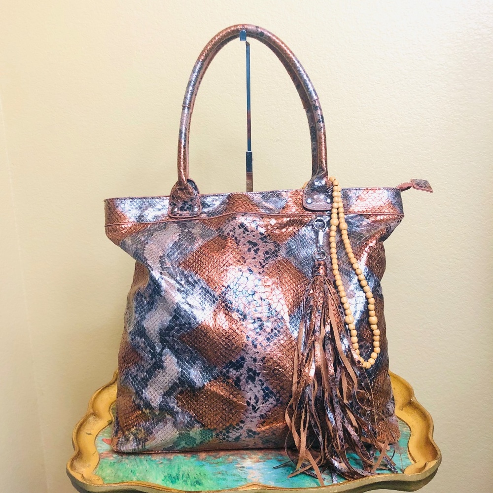 Lionel Tote Snakeskin  Handbag